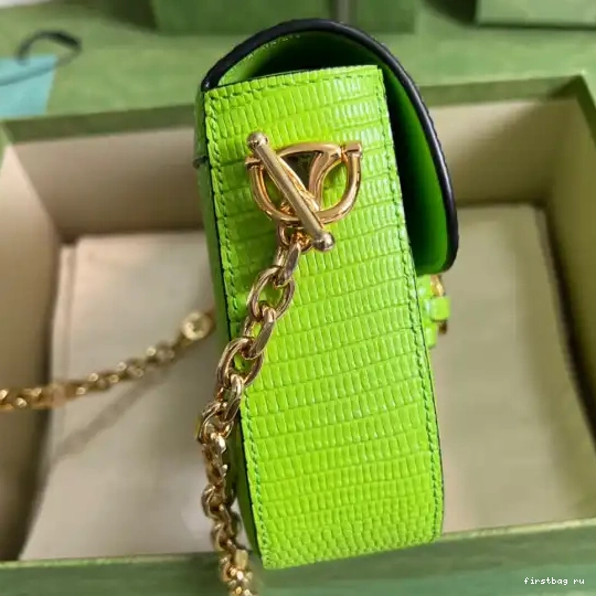 First bag ru lizard Gucci Horsebit bag 1955 mini 0623